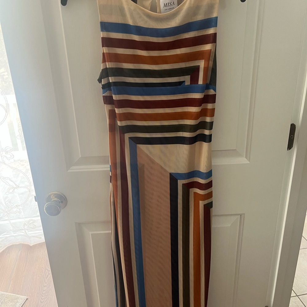 Misa Los Angeles Nakia Dress in Geo Stripe Size XS - Picture 6 of 8